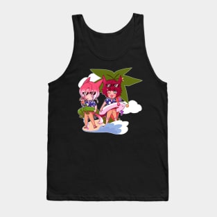 Summertime Catness Exarch and Warrior of Light Tank Top